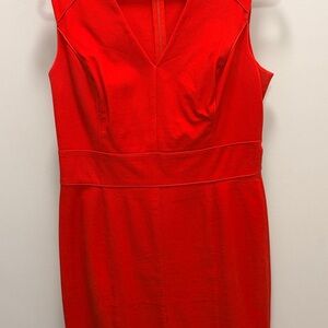 Banana Republic Vibrant Red Midi Dress